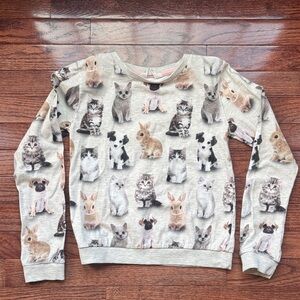 H&M Gray Animal Print Kids Sweatshirt